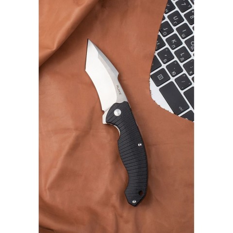 Ніж складаний туристичний Ruike P851-B, (8.9 см) 14C28N / G10 чорний