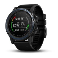 Смарт-часы Garmin Descent Mk1 титановые с силиконовым ремешком