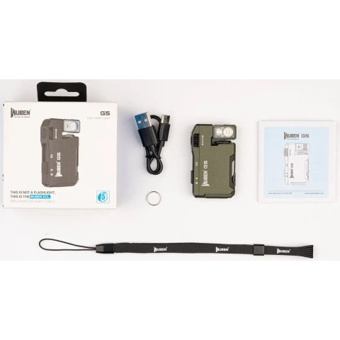 Фонарь Wuben G5 Keychain Compact Flashlight 400 Lum green