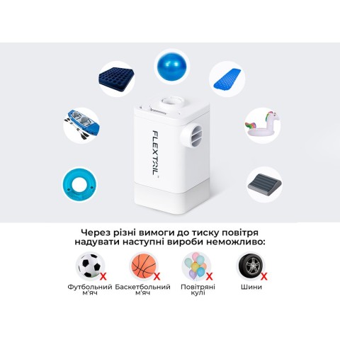 Насос-ліхтар-powerbank кемпінговий Flextail Max Pump 2 Plus, білий