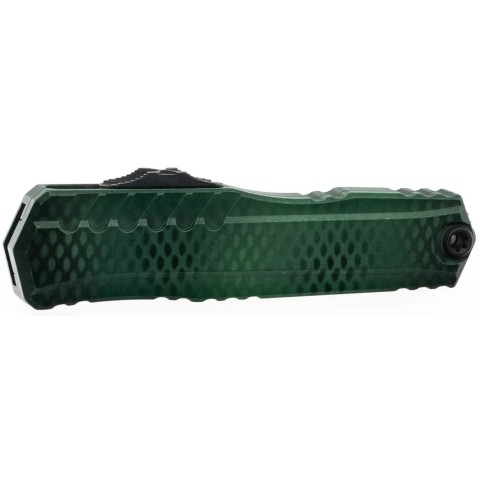 Нож Microtech Cypher II D/E Black Blade X-51 Handle Green