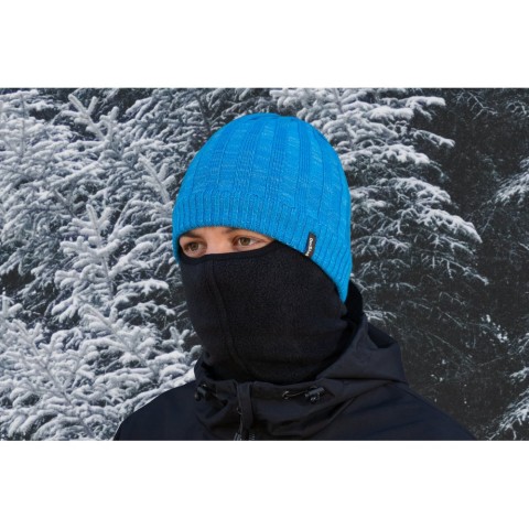 Водонепроникна шапка Dexshell Heathered Rib Knit Beanie, onesize (56-58 см), блакитний