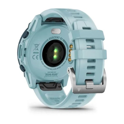 Смарт-годинник Garmin Descent G1 Solar Ocean Edition лазурний