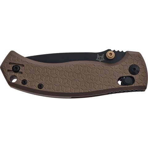 Нож Fox Anzu BB Aluminium ц:brown