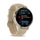Смарт-часы Garmin Venu 3s французский серый с золотистым стальным безелем и кожаным ремешком