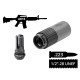Задня частина AFTactical BS44-SLA-FH з швидкоз’ємом SLA та полум’ягасником