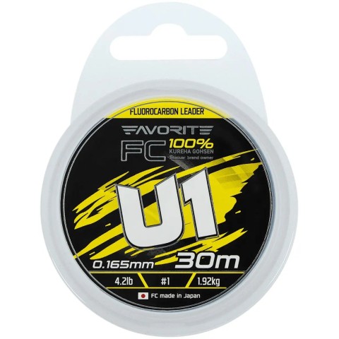 Флюорокарбон Favorite U1 FC 30m #1.0/0.165mm 4.2lb/1.92kg