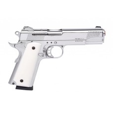 Стартовый пистолет KUZEY 911#3 Shiny Chrome Plating/White Grips