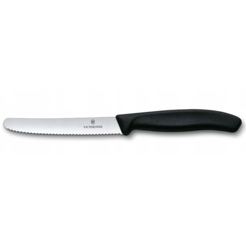 Набір ножів для томатів Victorinox Swiss Classic 2 ножа 11см хвил чорн 6.7833.2