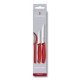 Набір кухонний Victorinox SwissClassic Paring Set 3шт з черв. ручкою (2 ножа, овочечистка) у подар.упак.
