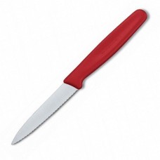 Кухонний ніж Victorinox Paring лезо 8см хвил. з черв. ручкою