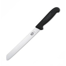 Кухонний ніж Victorinox Fibrox Bread лезо 21см хвил. для хліба з чорн. ручкою