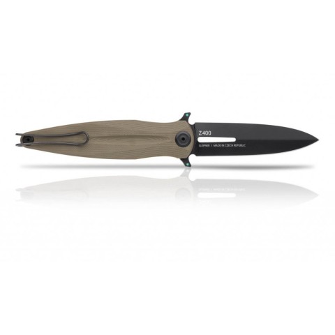 Ніж Acta Non Verba Z400 (stonewash, liner lock, plain, sleipner), DCL/оливковий
