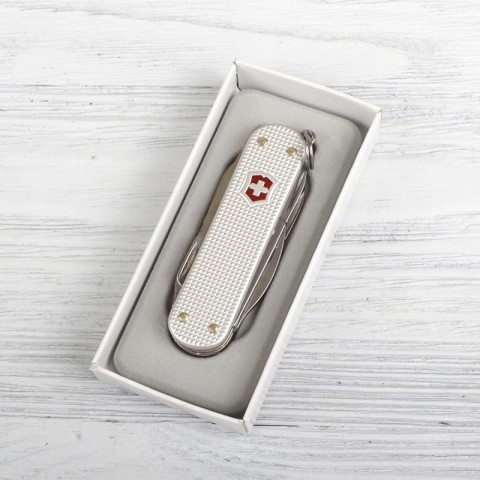 Ніж Victorinox Minichamp Alox 58мм,15функ,ріфл.срібл