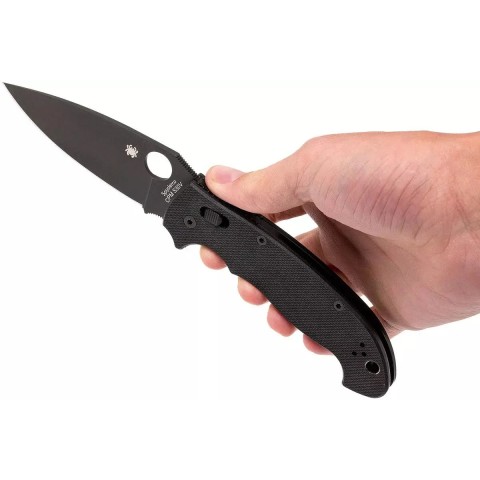 Нож Spyderco Manix 2 XL Black Blade