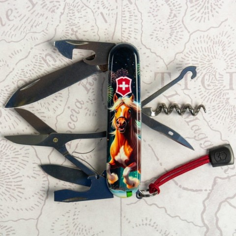 Складаний ніж Victorinox CLIMBER ZODIAC Кінь-переможець 1.3703.3.Z5300pk