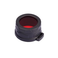Дифузор фільтр для ліхтарів Nitecore NFR40 (40mm), червоний