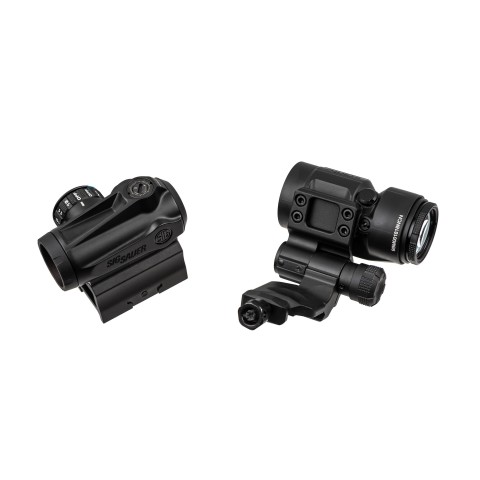 Комплект Sig Optics колiматор ROMEO-MSR Gen II 2 MOA і магніфер JULIET3-MICRO 3X22MM