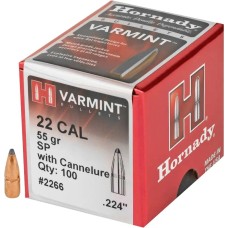 Пуля Hornady Varmint SP BT/WC кал. 224 масса 55 гр (3.56 г) 100 шт