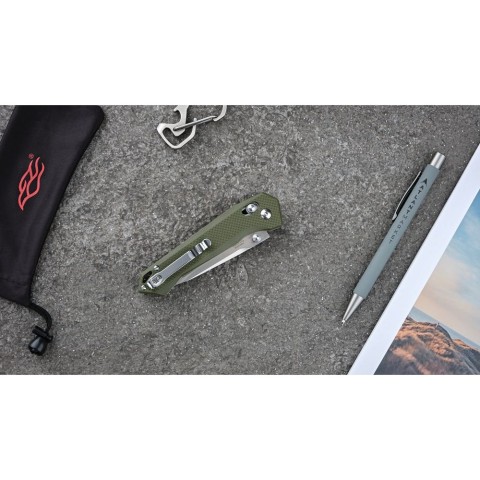 Ніж складаний туристичний  Firebird FB7651 (8.3 см) 440С / G10 зелений