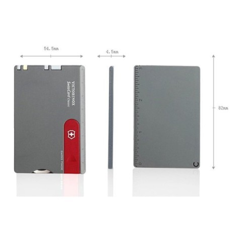 0.7106 Набір Victorinox Swiss Card Червоний / темно сірий