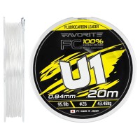 Флюорокарбон Favorite U1 FC 20m #26/0.84mm 95.9lb/43.48kg