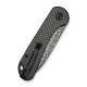 Ніж складаний кишеньковий Civivi Elementum Slip Joint, (7.5 см) Damascus / Carbon Fiber сірий