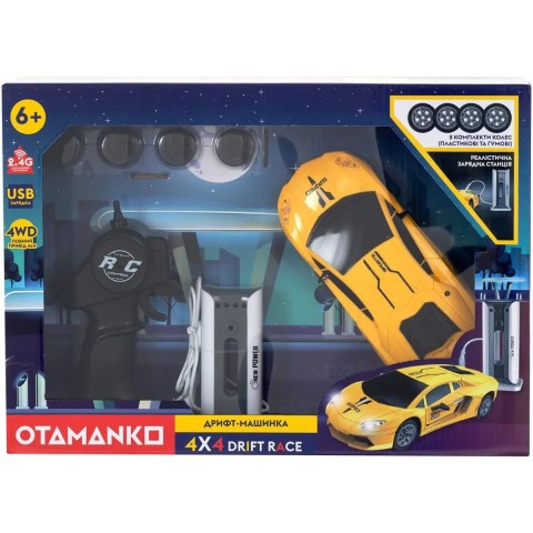 Машинка OTAMANKO Дрифт-машинка 4x4 Drift Race желтый