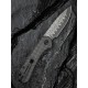 Ніж складаний кишеньковий Civivi Elementum Slip Joint, (7.5 см) Damascus / Carbon Fiber сірий