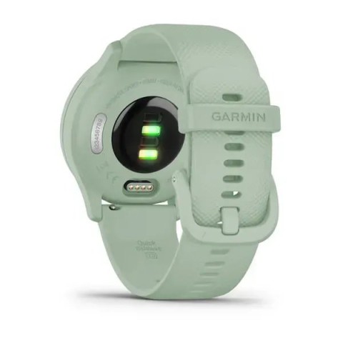 Смарт-часы Garmin vivomove Sport цвета ментола с силиконовым ремешком и серебристыми вставками
