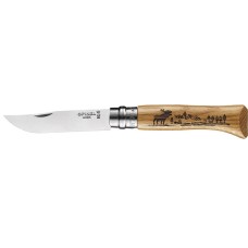 Нож Opinel №8 Animalia America Elk