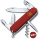 Ніж Victorinox Spartan Mat 91мм,12функ,черв.мат,штоп,жовт.лого