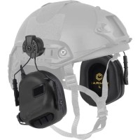 Активні навушники Earmor M31H, з тримачем ARC Rails на каску black