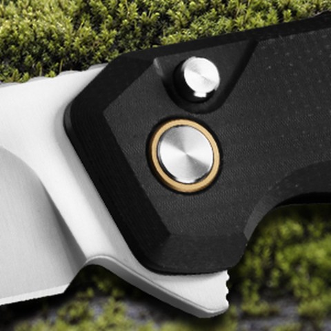 Ніж складаний туристичний Ruike P873-MB, (8.8 см)14C28N / G10 чорний