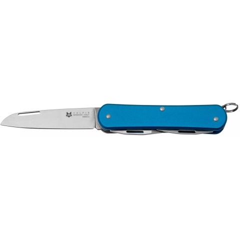 Нож многофункционал. Fox Vulpis Aluminium, 3 инструмента ц:blue