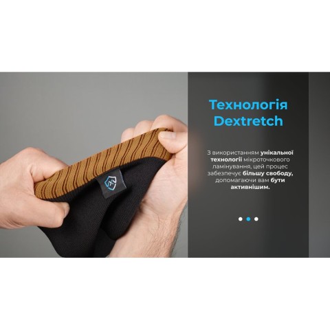 Шкарпетки водонепроникні Dexshell Hytherm Pro Socks, розмір S (36-38), чорні з коричневою смугою