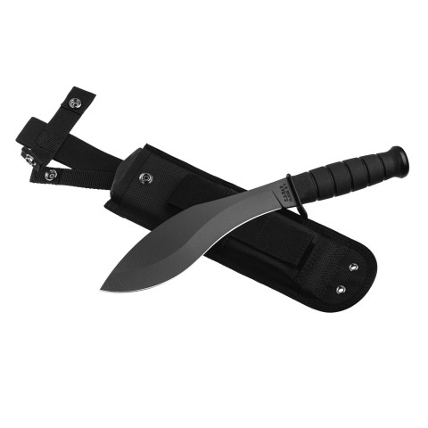Кукрі-мачете Ka-Bar Combat Kukri, чорний, нейлоновий чохол #