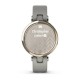 Смарт-часы Garmin Lily Classic с кремово-золотистым безелем, серым корпусом и итальянским кожаным ремешком