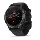 Смарт-часы Garmin fenix 5 Plus Sapphire черные с черным ремешком