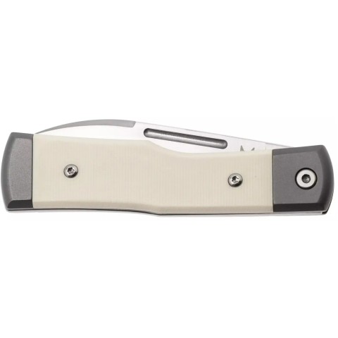 Нож Fox Gunstock, bison Micarta + titanium ц:white