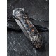 Ніж складаний кишеньковий Civivi Elementum, (7.5 см) Damascus / Carbon Fiber чорний