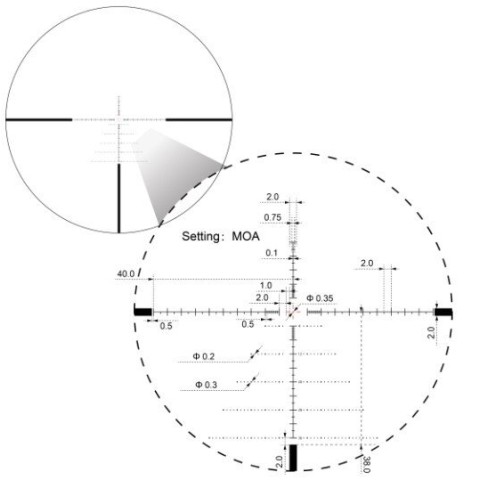 Прицел оптический Vector Optics Sentinel 6-24x50 (30 мм) illum. FFP VSE-3 MOA