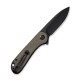 Ніж складаний кишеньковий Civivi Elementum, (7.5 см) D2 / Micarta темно-зелений