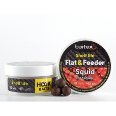 Бойлы Baitex вареные Flat & Feeder Squid 10 мм (45 шт)