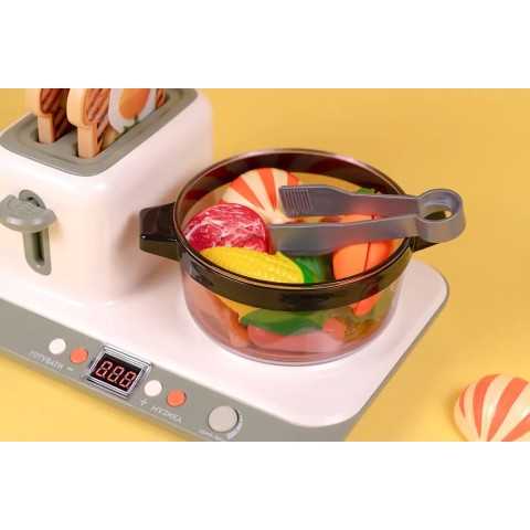 Игровой набор OTAMANKO ТЕХНОХАТКА: Вкусный завтрак (Индукционная плита и тостер)