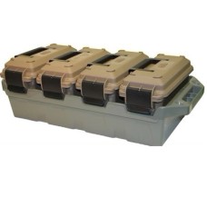MTM AC4C - 4-Can Ammo Crate 30 Cal - Dark Earth/Army Green -