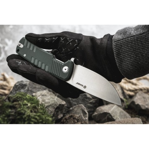 Ніж складаний туристичний Ganzo G769 (9 см) D2 / G10 зелений