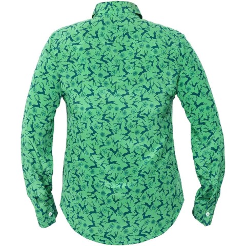 Блуза Habsburg 38 с оленями женская Green