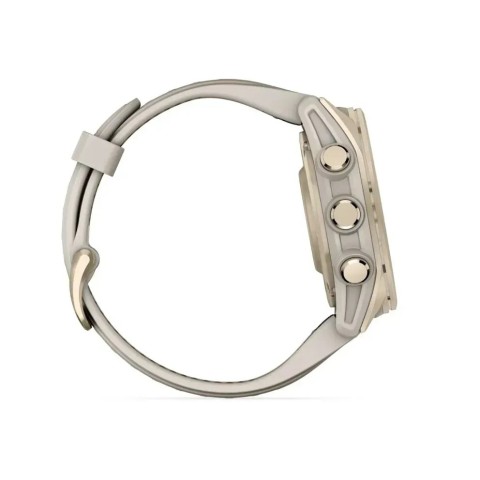 Смарт-годинник Garmin fenix 8 AMOLED (43 мм) Sapphire золотистий/туманно-сірий пісочний