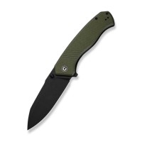 Ніж складаний туристичний Civivi Placoid, (9.3 см) 14C28N / G10 темно-зелений